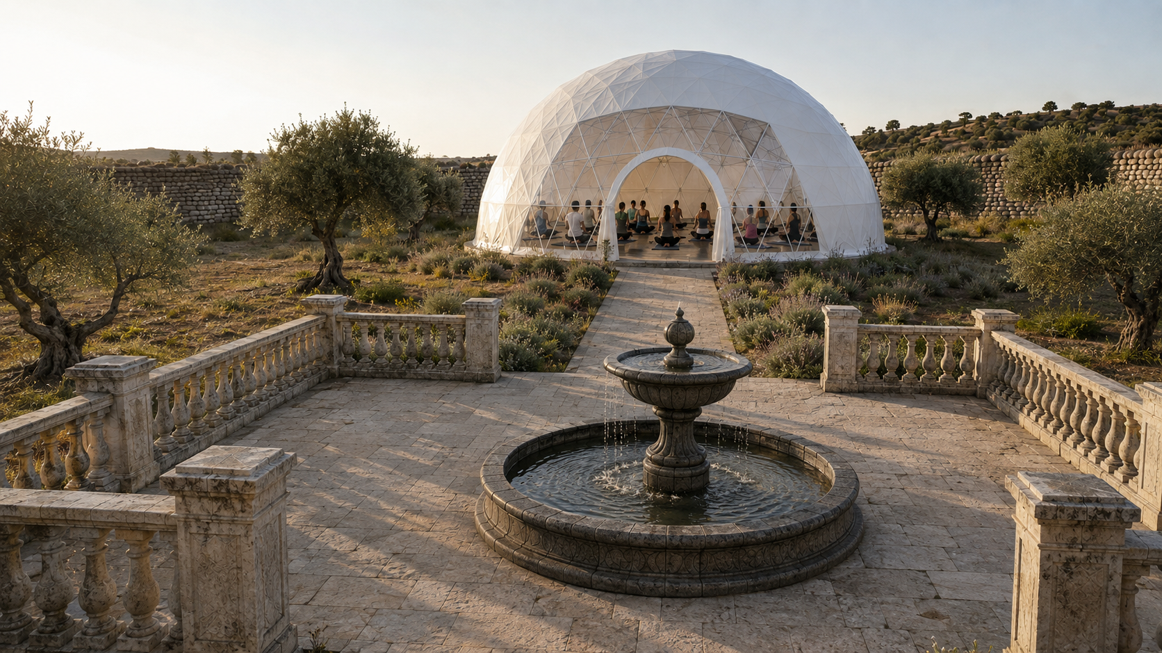 Yoga dome exterior